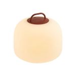 Nordlux Lampada Da Tavolo Kettle To-Go Portable Batteria Rosso 6.8W 450lm - 827 Bianco Molto Caldo | A 3 Livelli Dimmerabile 