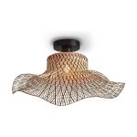 Good&Mojo Luce da soffitto Ibiza Bambù Nero S | Adatto per 1x E27 
