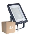 Confezione Multipack 4x Philips Proiettore LED Ledinaire BVP169 100W 12000lm 110D - 830-840-865 CCT | IP65 - Simmetrico