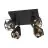 Eglo Luce da soffitto Carlton 7 Acciaio Nero Rame | IP20 - Adatto per 4x E27 