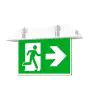 Noxion LED Cartello uscita di emergenza 1W 20lm - 860 Luce del Giorno | Emergeny 3H - Autotest - incl. 4 directions
