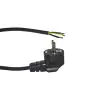 Noxion Power Cavo di alimentazione Nero - Schuko Europlug + Estremità aperte - 2m - 3 pole 0,75mm2