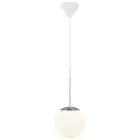 Nordlux Café Luce Pendente Vetro Bianca | Adatto per E27