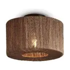 Good&Mojo Luce da soffitto Iguazu Jute Marrone | Adatto per 1x E27 