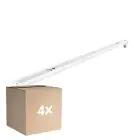 Confezione Multipack 4x Noxion Reglette Click V2 LED T8 | Adatto per 1x 120cm Tubo LED